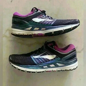 Brooks Women's Transcend 5 Running Shoes - Size 11.5 - Black/Purple -